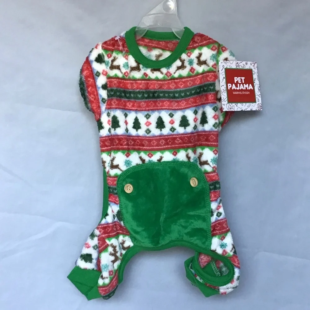 Festive Dog Outfit -‎ Green and Red